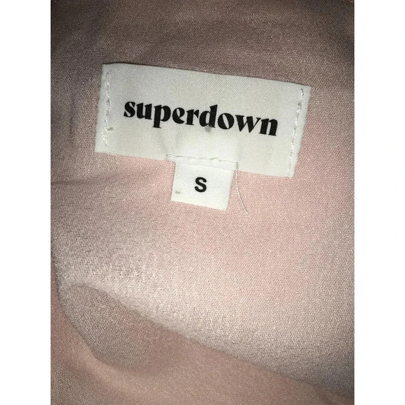 Superdown Women Billie Drape Midi Pink Dress Small - Picture 4 of 4